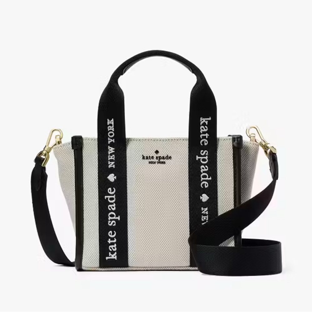 Kate Spade Kip mini canvas mini tote bag.